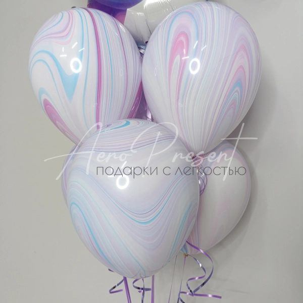 Нежный единорог с мрамором