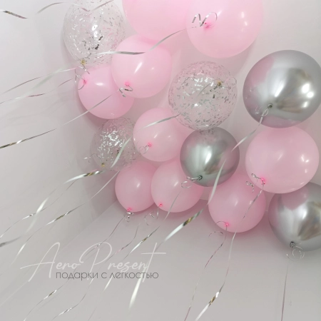 Набор шаров "Розовое сияние"