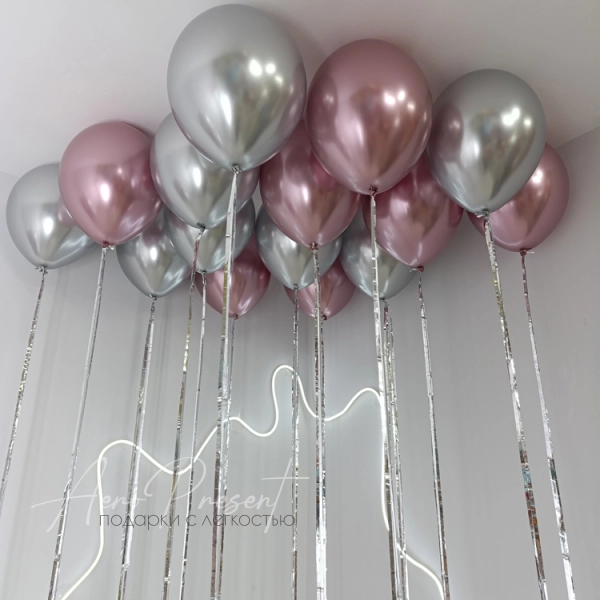 Набор шаров "Нежный блеск"