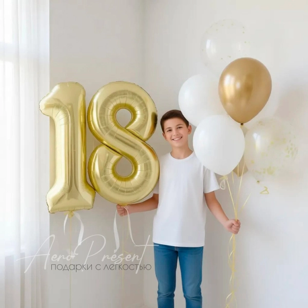 Набор воздушных шаров "Золотой блик"