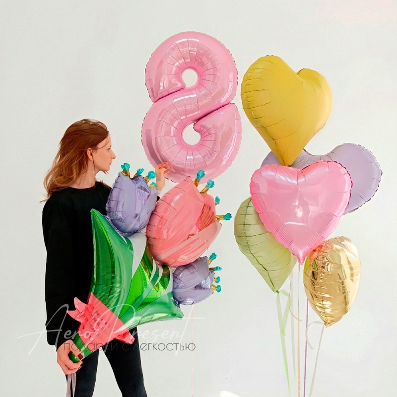 Набор воздушных шаров "Сияние весны"