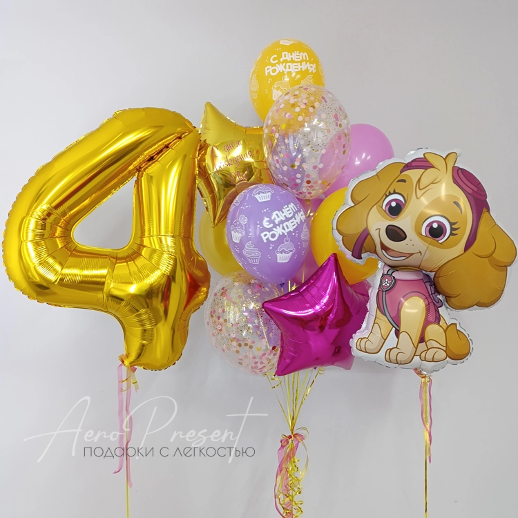 Набор шаров "Поздравление от Скай!"