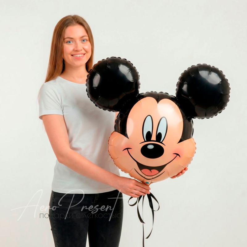 Голова Микки Мауса, фольгированный шар