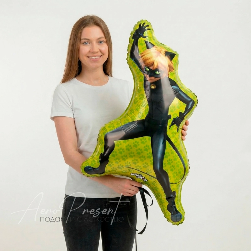 Супер Кот, фольгированный шар