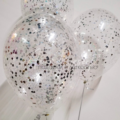 Шарик с блёстками внутри