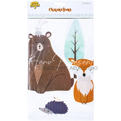 Скатерть п/э Лесные Друзья 130х180см