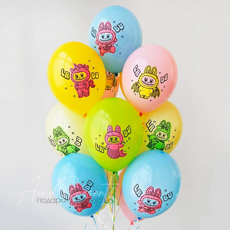 Шары с изображением монстриков ЛаБу