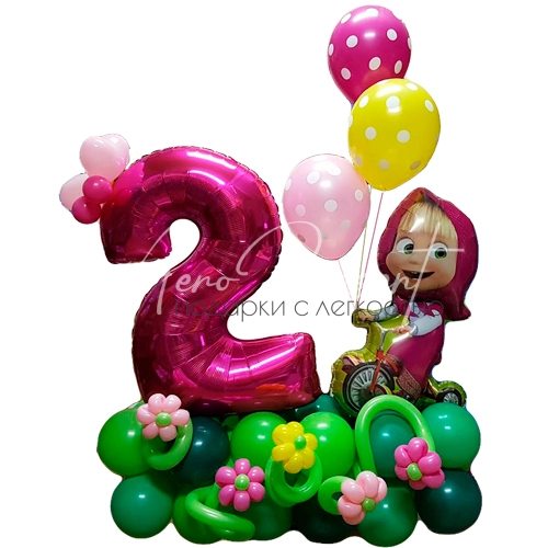 Маша и медведь, фигура с цифрой