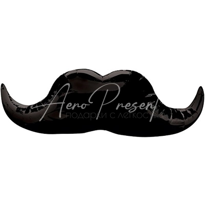 Усы, фольгированный шар