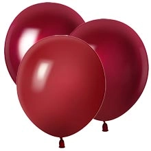 Бордовые воздушные шары Бордовые воздушные шары