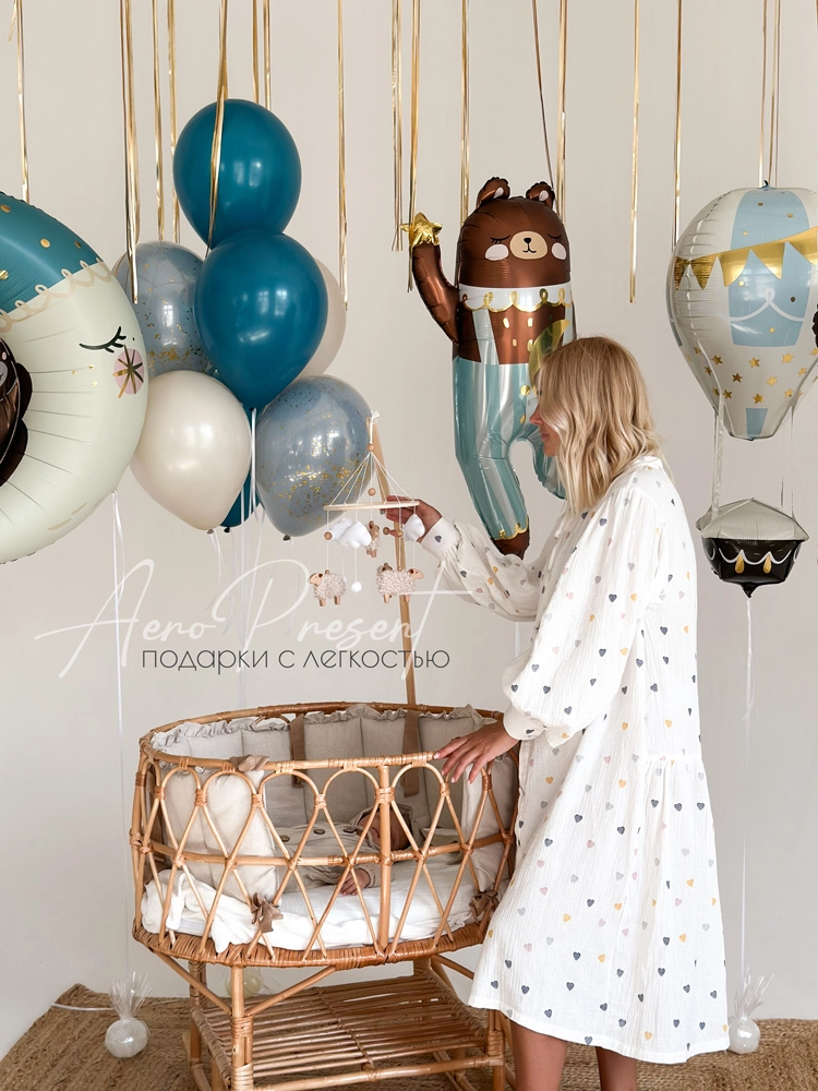 Воздушные шары для выписки из роддома