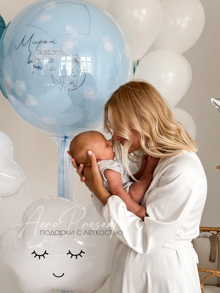 Воздушные шары для выписки из роддома